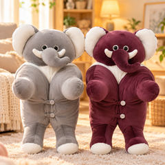 Huggable Elephant Couple Plush