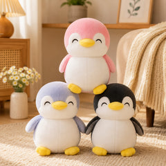Pastel Penguin Trio Plush Soft Toy Set