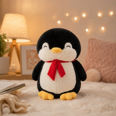 Penguin Plush Soft Toy with Red Scarf