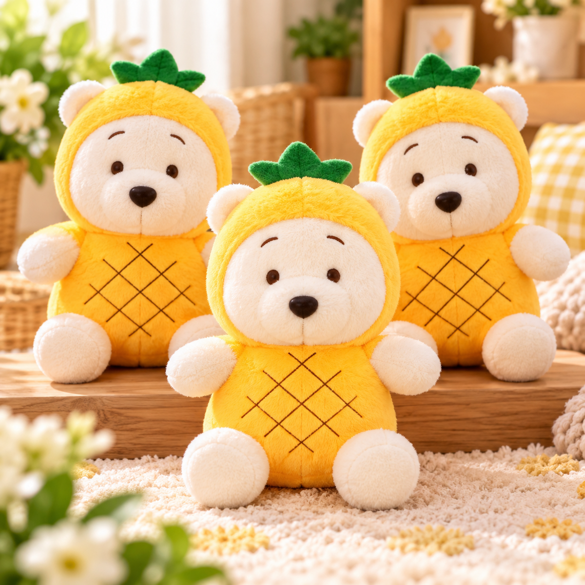 Pineapple Bear Plush Toy
