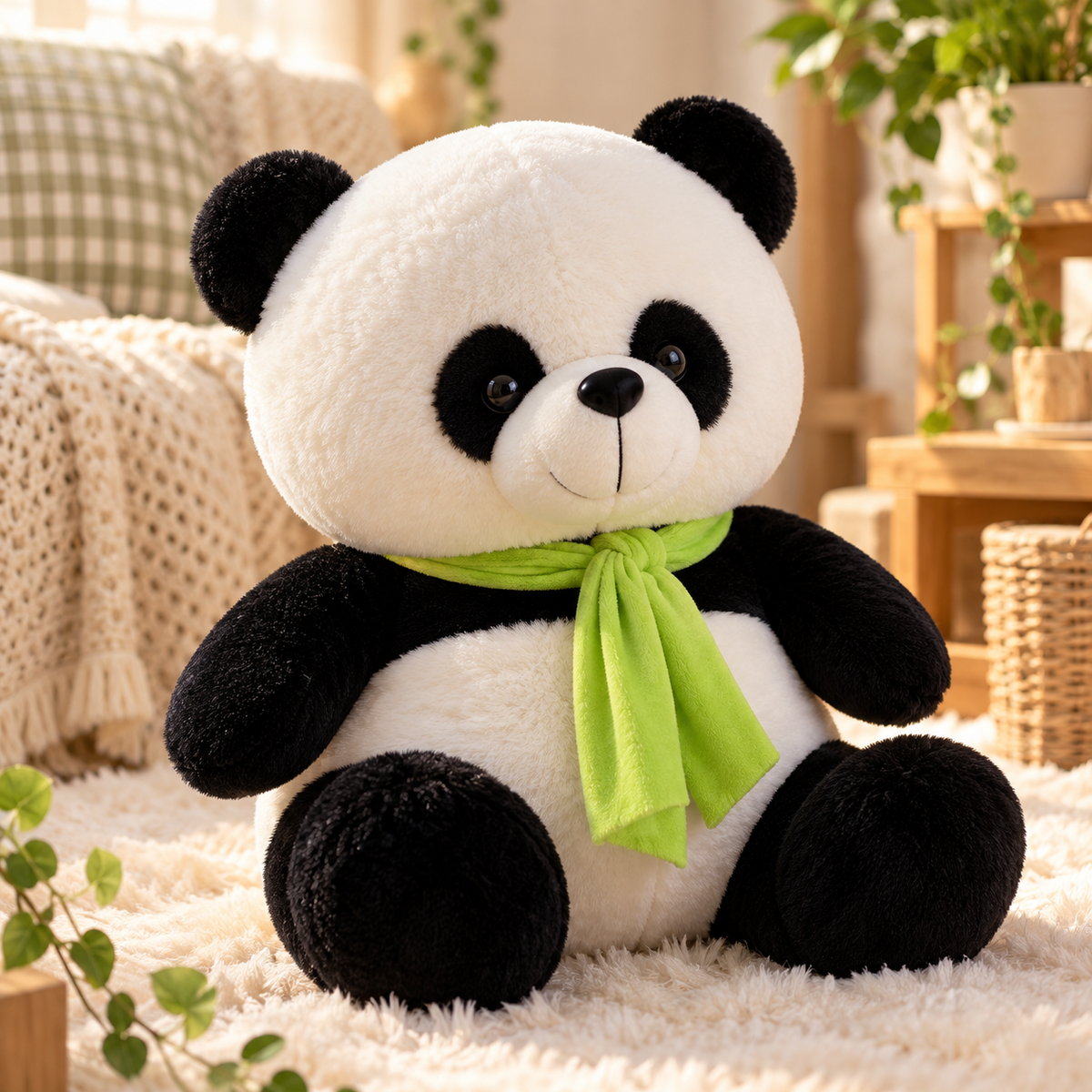 Snowy Panda Plush Toy
