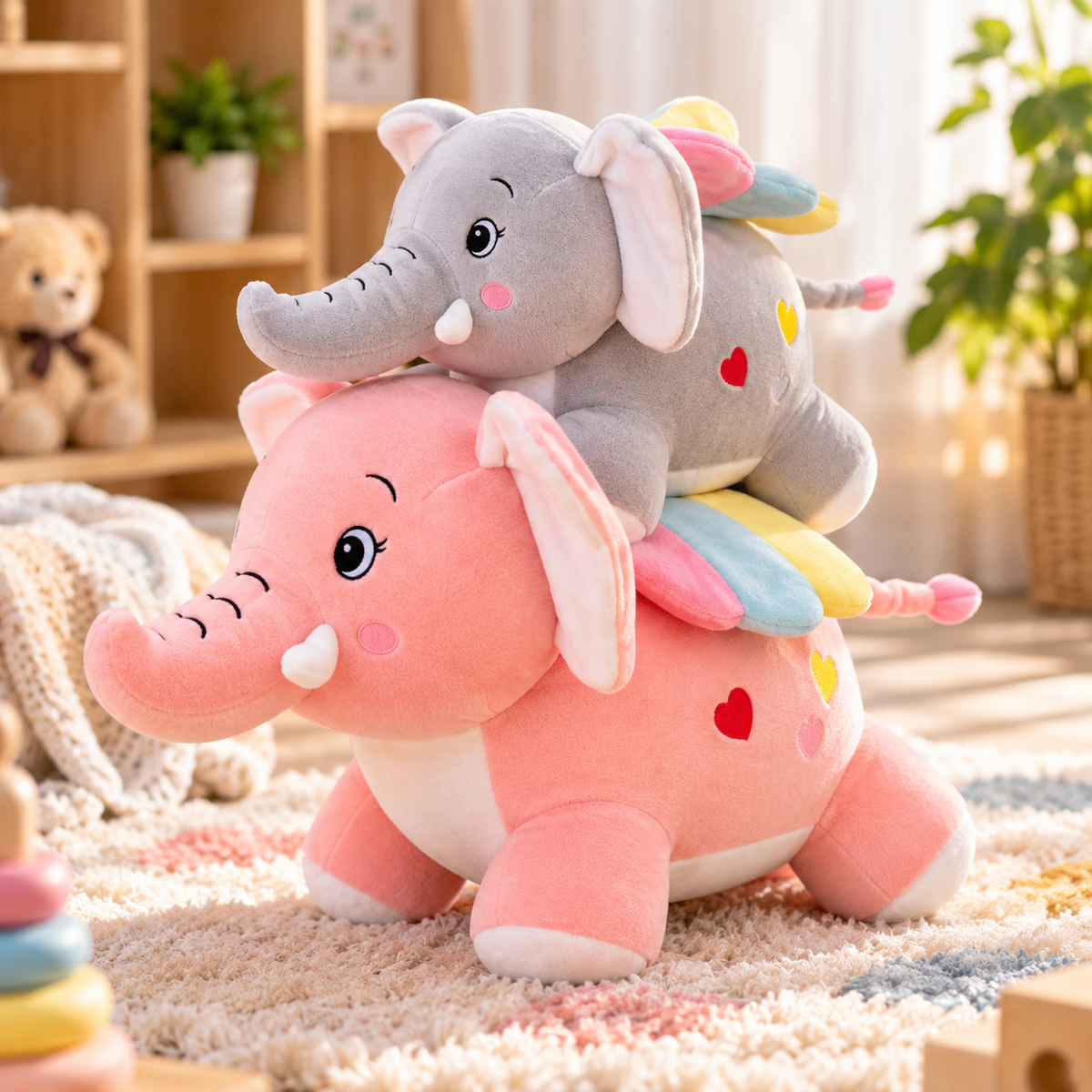 Kangaroo Mama & Baby Plush Duo