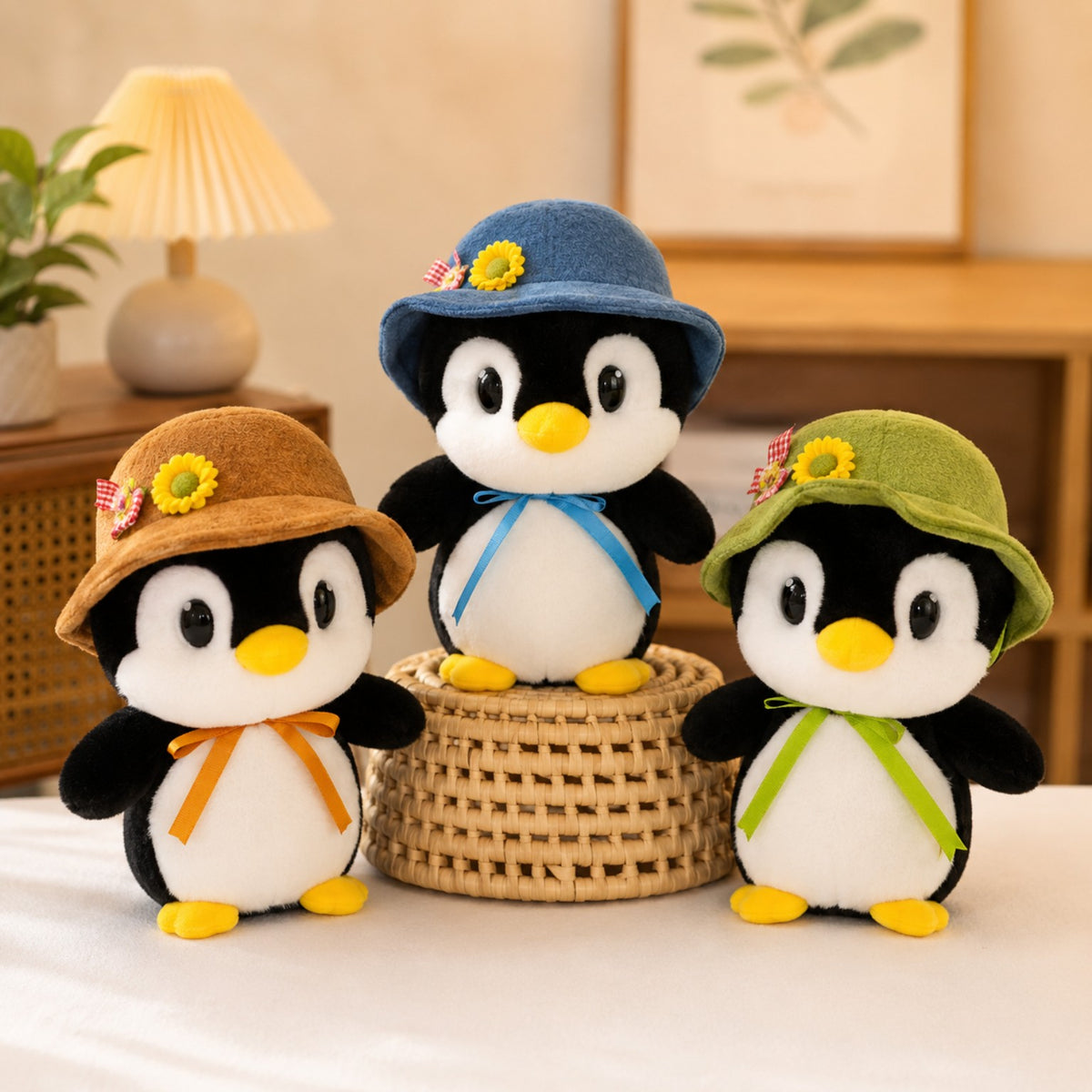 Hatty Penguin Family plush soft toy set