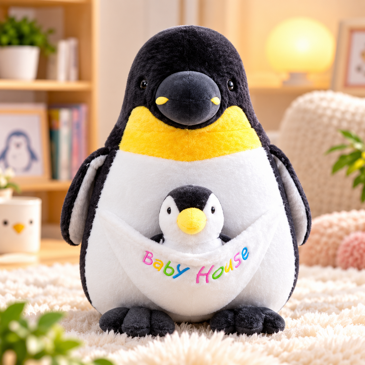 Penguin Mama and Baby Plush
