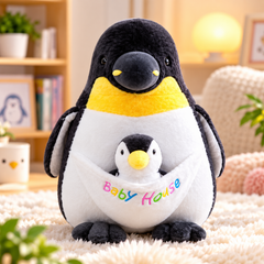 Penguin Mama & Baby Plush
